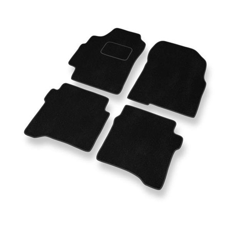 Tapis de sol velours pour Nissan Primera III P12 (2002-2008) - Premium tapis de voiture - noir - DGS Autodywan