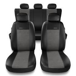 Housses de siège universelles pour Alfa Romeo 159 (2005-2011) - housse siege voiture universelles - couverture siege - gris - Auto-Dekor - Premium - rozmiar A