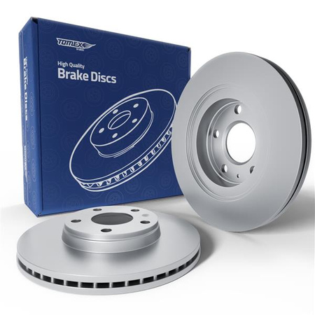 2x Les disques de frein pour Volkswagen Passat B5 Berline, SW (1996-2000) - ventilé - 280mm - Tomex - TX 70-21 (essieu arrière)