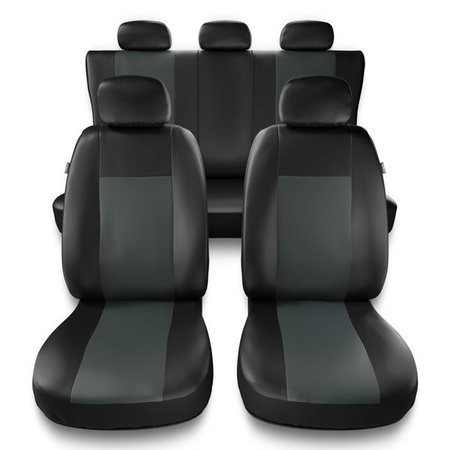 Housses de siège universelles pour Citroen C3 I, II, III (2002-2019) - housse siege voiture universelles - couverture siege - gris - Auto-Dekor - Comfort