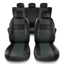 Housses de siège universelles pour Peugeot 208 I, II (2012-....) - housse siege voiture universelles - couverture siege - gris - Auto-Dekor - X-Line