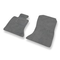 Tapis de sol velours pour BMW 5 F10, F11 (2010-2013) - Premium tapis de voiture - gris - DGS Autodywan