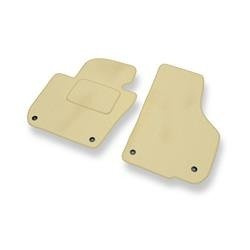 Tapis de sol velours pour Skoda Superb II (2008-2015) - Premium tapis de voiture - beige - DGS Autodywan