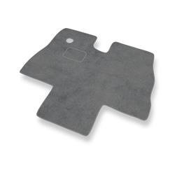 Tapis de sol velours pour Fiat Ducato II (1994-2006) - Premium tapis de voiture - gris - DGS Autodywan