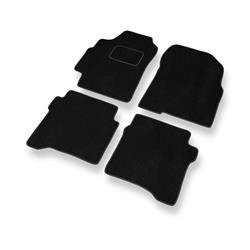 Tapis de sol velours pour Nissan Primera III P12 (2002-2008) - Premium tapis de voiture - noir - DGS Autodywan