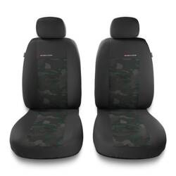 Housses de siège universelles pour Citroen C4 Cactus (2014-2021) - housse siege voiture universelles - couverture siege conducteur - vert - Auto-Dekor - Elegance 1+1